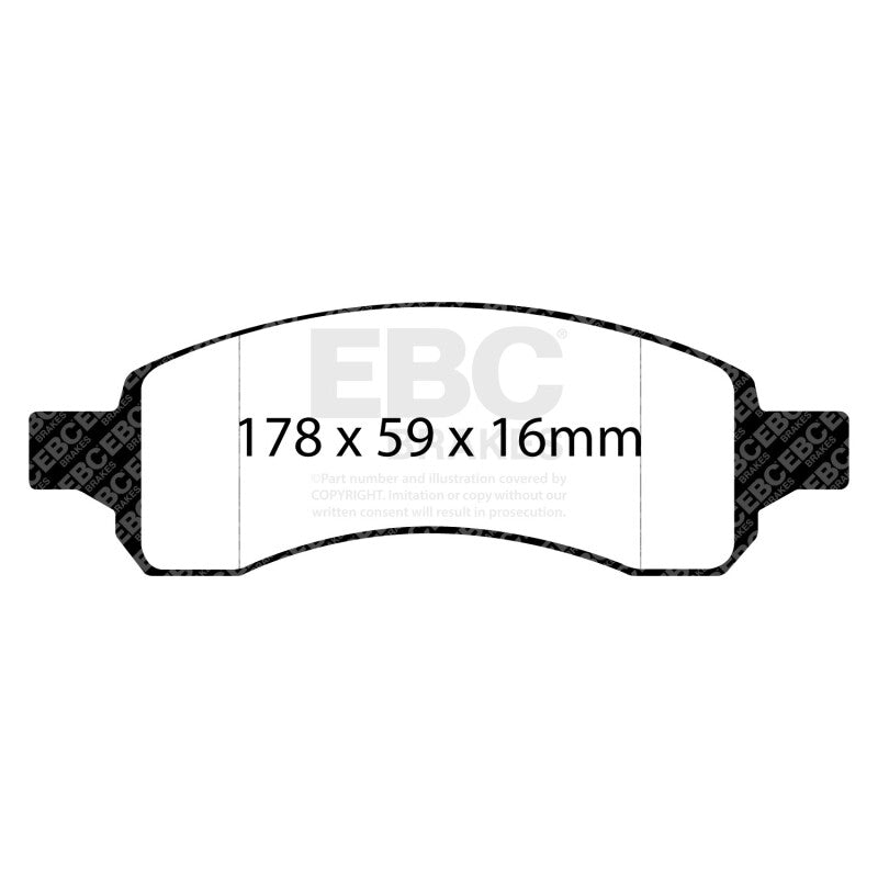 EBC 09-17 Chevy Traverse Ultimax2 Rear Brake Pads