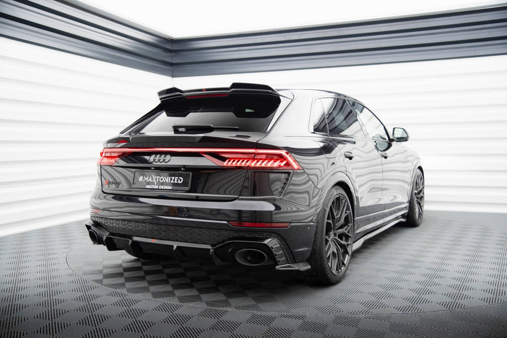 MAXTON DESIGN CARBON FIBER REAR SIDE SPLITTERS AUDI RSQ8 MK1 (for valance AU-RSQ8-1-RS1G)