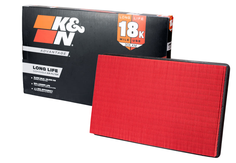 K&N Universal Clamp-On Air Filter 4-1/2in Flg 7-1/2in B 4-1/2in T 7-1/8in H Gen 3