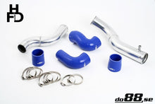 Load image into Gallery viewer, do88 Volvo 7/940 Turbo Top Connection Pipe Kit Blue Hoses 3in Throttle Body
