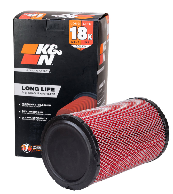 K&N Universal Air Filter 4in Flg 8-1/2in B 5in T 10-1/2in H Gen 3