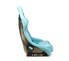 Load image into Gallery viewer, NRG FRP Bucket Seat ULTRA Edition W/ Grey Pearlized Back / Teal Microfiber Material - Large