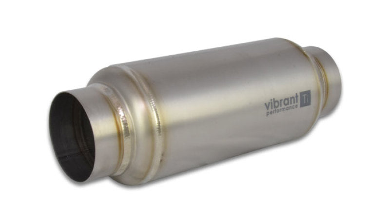 Vibrant Titanium Resonator 3in. Inlet / 3in. Outlet x 12in. Long