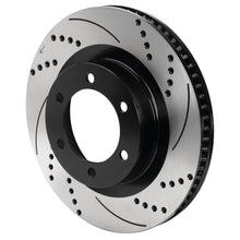 Load image into Gallery viewer, Wilwood 6x5.5 SRP Drilled &amp; Slotted Black Electro Coat Rotor LH