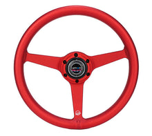 Load image into Gallery viewer, NRG Aluminum Steering Wheel 330mm - Heritage Solid Spoke - Ergonomic Grip - Anadized Red