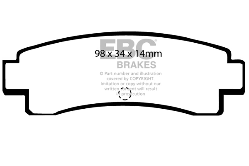 EBC 91-94 Nissan Sentra SE-R Ultimax Rear Brake Pads