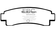 Load image into Gallery viewer, EBC 91-94 Nissan Sentra SE-R Ultimax Rear Brake Pads