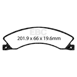 EBC 12+ Nissan NV 1500 Ultimax2 Rear Brake Pads