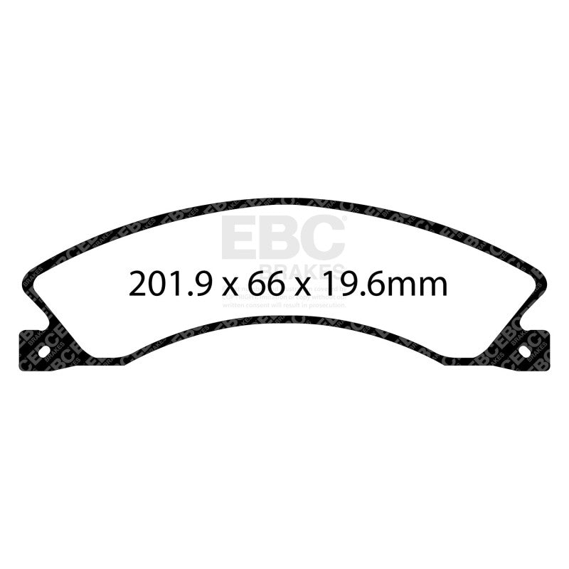 EBC 12+ Nissan NV 1500 Greenstuff Rear Brake Pads