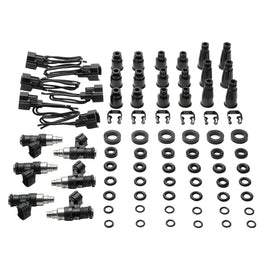 DeatschWerks Universal 6 Cylinder Import Injector Kit - Set of Six 2400cc Injectors