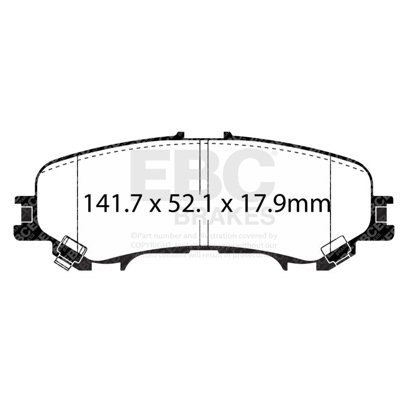 EBC 16+ Nissan Titan 5.6L Ultimax Rear Brake Pads