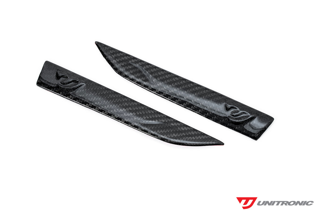 Unitronic Carbon Fiber Fender Badge Set for VW Mk8/Mk8.5 GTI, Golf R