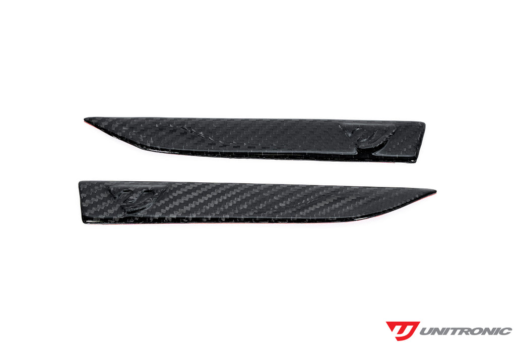Unitronic Carbon Fiber Fender Badge Set for VW Mk8/Mk8.5 GTI, Golf R