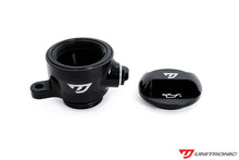 Load image into Gallery viewer, Unitronic Low Profile Oil Fill Neck for Audi 2.5TFSI - Black Anodized