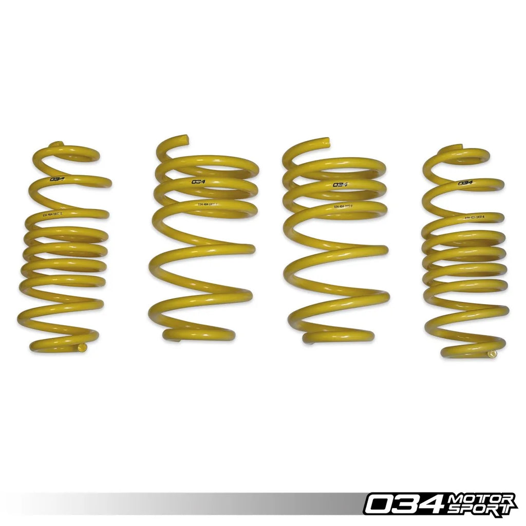 034Motorsport Dynamic+ Lowering Springs For 95B Porsche Macan V6 Models w/ PASM
