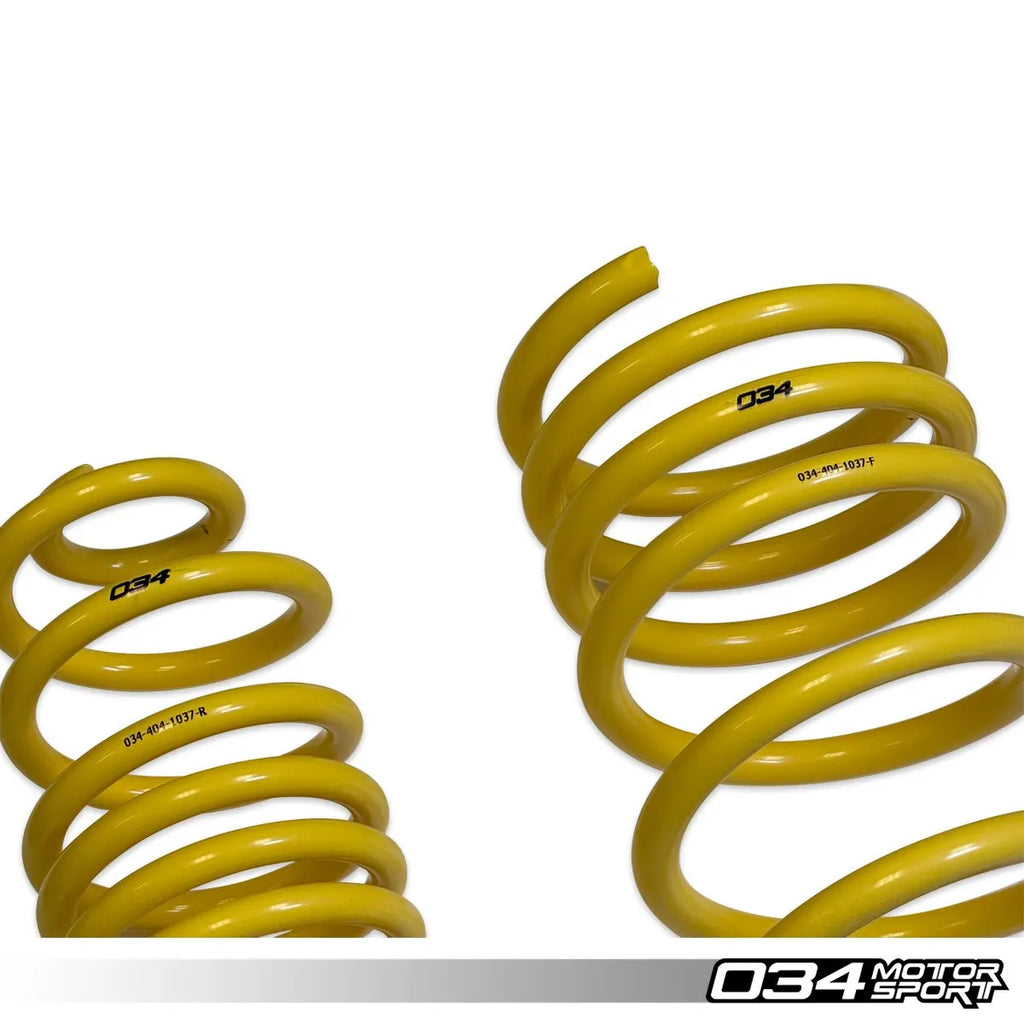 034Motorsport Dynamic+ Lowering Springs For 95B Porsche Macan V6 Models w/ PASM