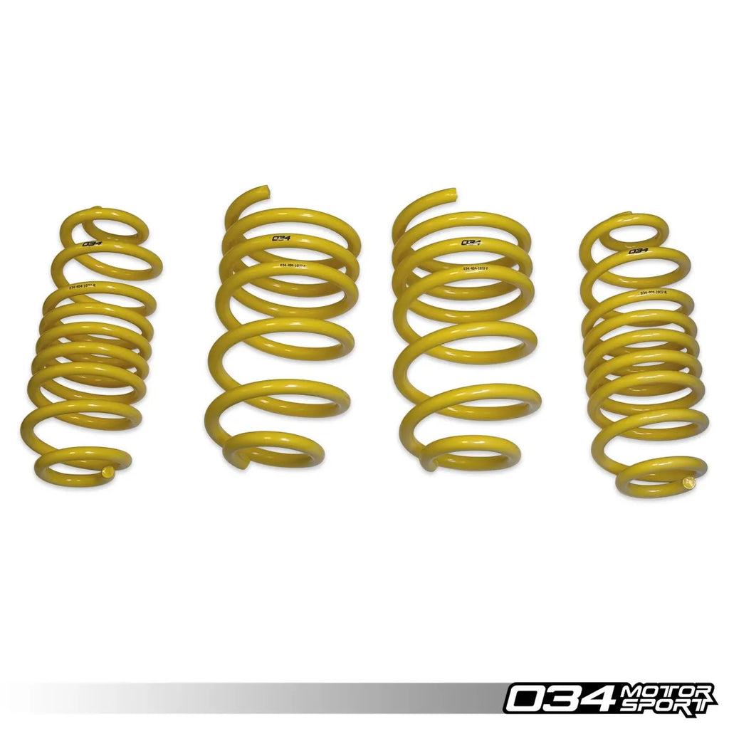 034Motorsport Dynamic+ Lowering Springs For 95B Porsche Macan V6 Models w/ PASM