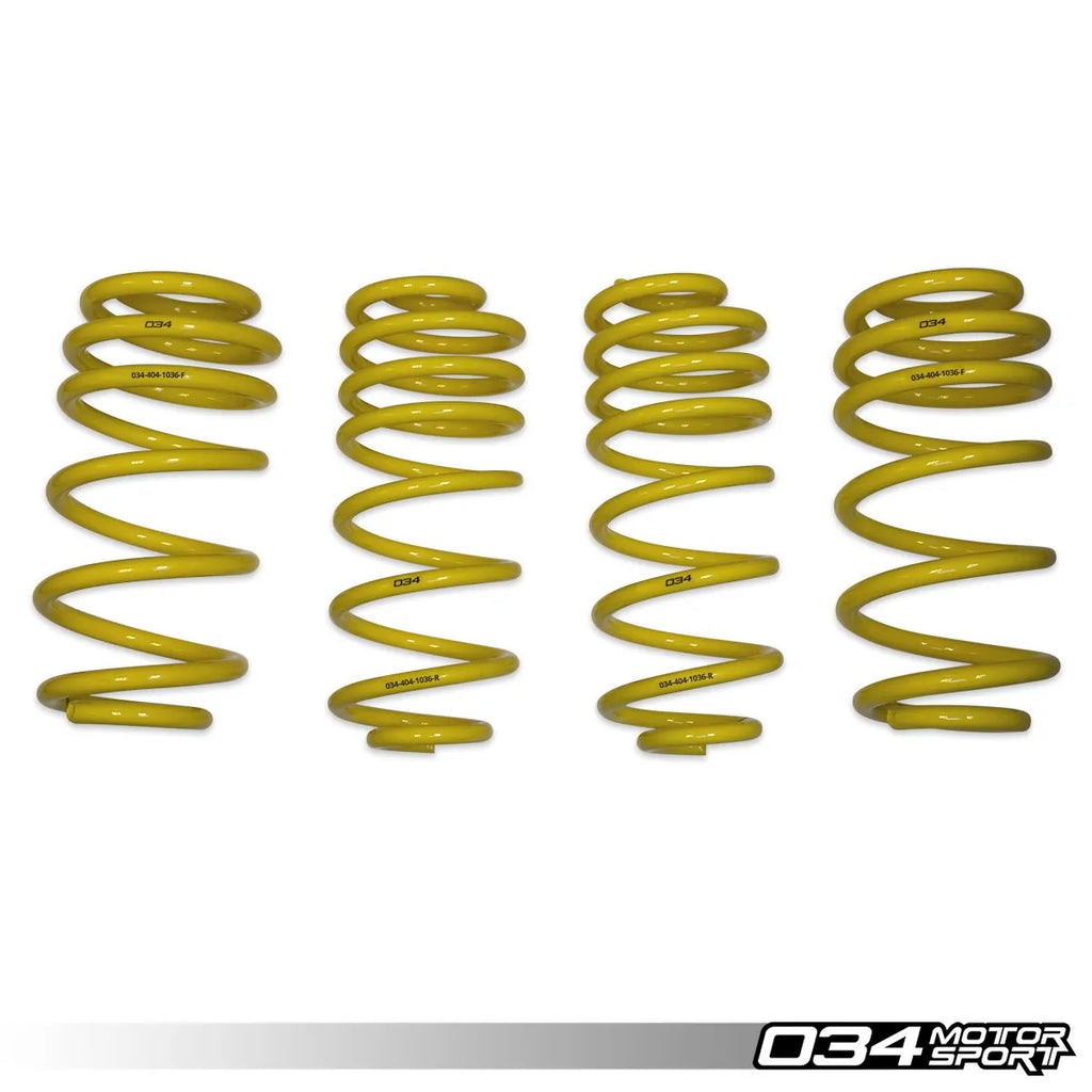034Motorsport Dynamic+ Lowering Springs For 95B Porsche Macan