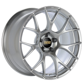 BBS RE-V7 18x9 5x114.3 ET35 Diamond Silver Wheel -82mm PFS/Clip Required