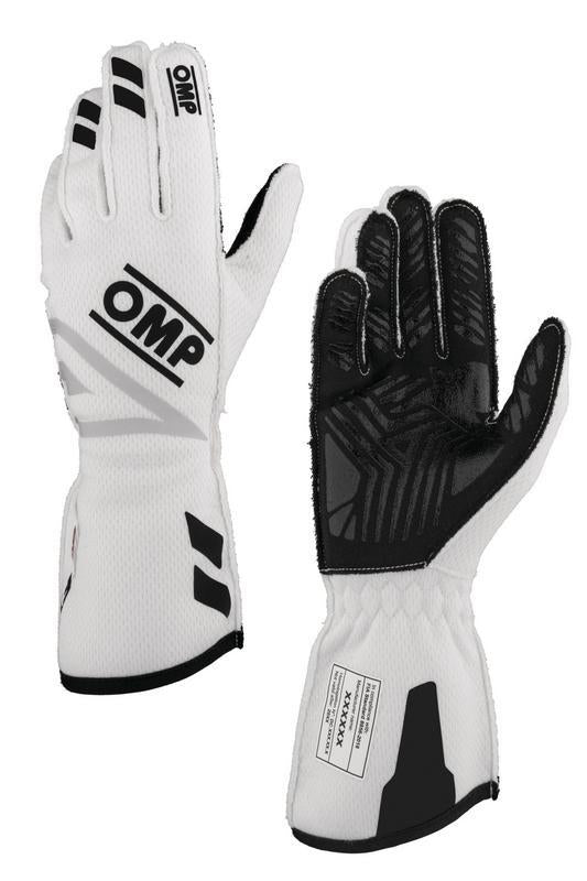 OMP ONE EVO FX GLOVES FIA 8856-2018 WHITE SIZE L