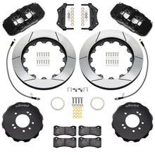 Load image into Gallery viewer, Wilwood 95-98 Nissan Skyline Aerolite 6R Front BBK w/ 14in Slotted Rotors &amp; Flexlines - Black