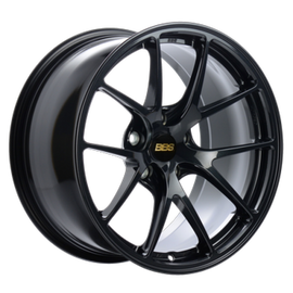 BBS RI-A 18x9.5 5x120 ET23 82mm PFS Ring/Clip Required - Metallic Black Subtle Blue Flake