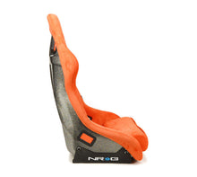 Load image into Gallery viewer, NRG FRP Bucket Seat ULTRA Edition W/ Grey Pearlized Back / Orange Microfiber Material - Large