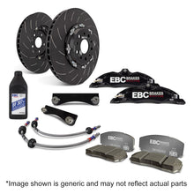 Load image into Gallery viewer, EBC Racing Renault Clio Mk4 Black Apollo-4 Calipers 330mm Rotors Front Big Brake Kit