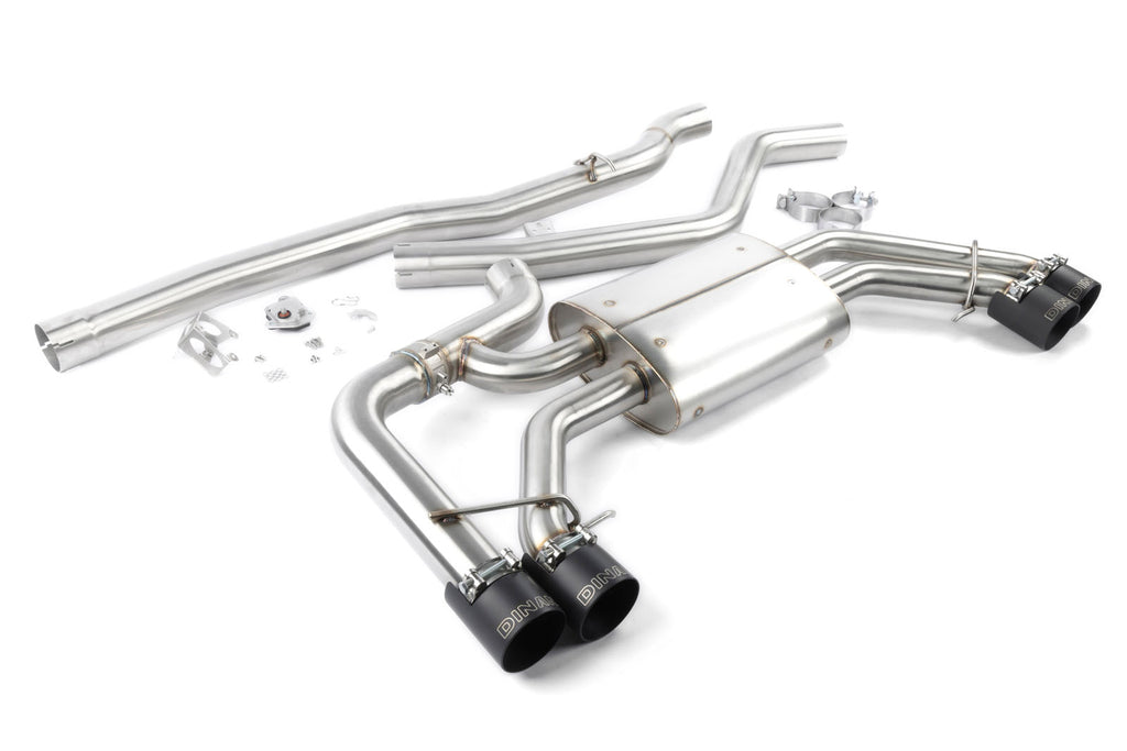 Dinan Valved Cat-Back Exhaust - Black Tips - 2018-2025 BMW X3 M40i / X4 M40i