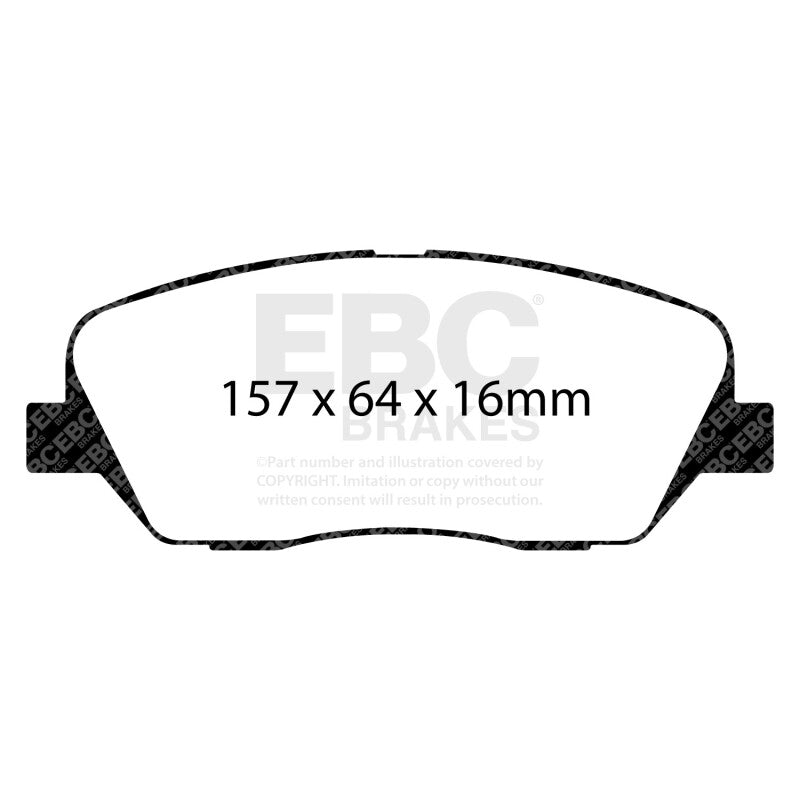 EBC 08-11 Kia Borrego 3.8 Ultimax2 Front Brake Pads
