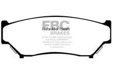 Load image into Gallery viewer, EBC 98-00 Chevrolet Tracker 1.6 (4 Door) Greenstuff Front Brake Pads
