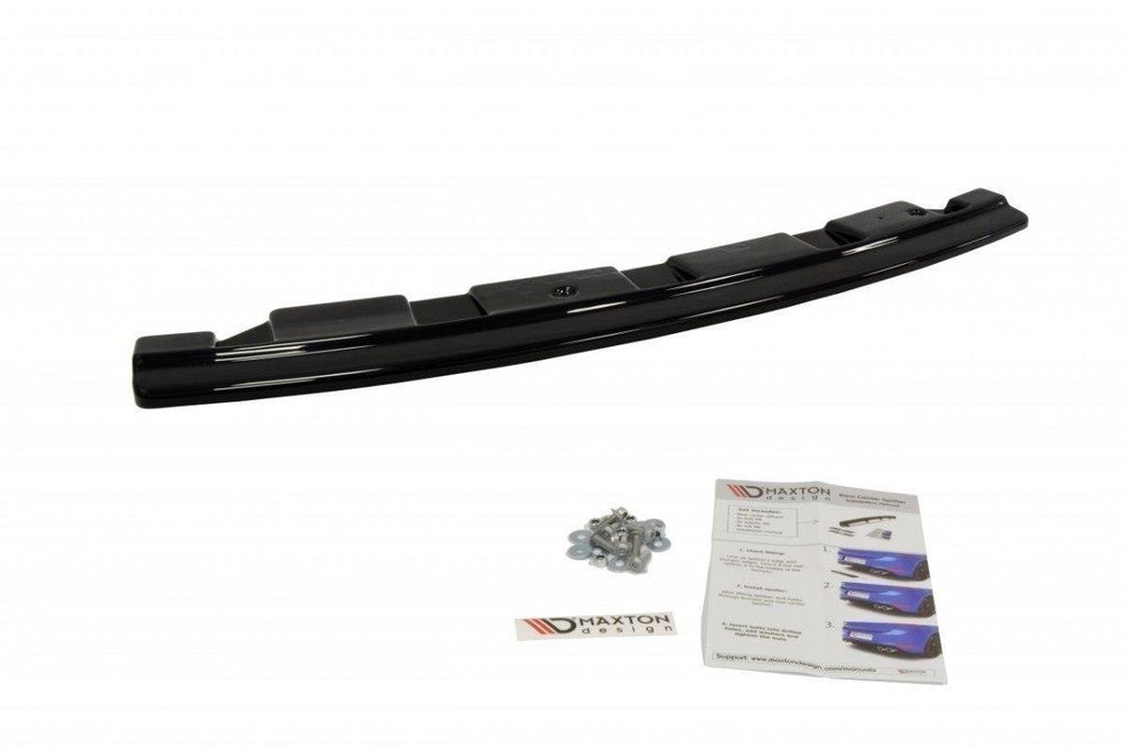 MAXTON DESIGN CENTRAL REAR SPLITTER BMW 5 F11 M-PACK - WITHOUT VERTICAL BARS (FITS TWO DOUBLE EXHAUST ENDS)