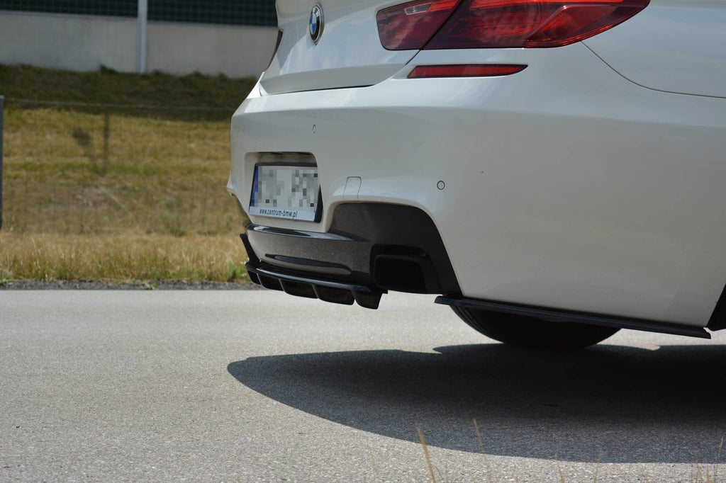 MAXTON DESIGN CENTRAL REAR SPLITTER BMW 6 GRAN COUPÃ‰ MPACK (WITH A VERTICAL BAR)