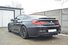 Load image into Gallery viewer, MAXTON DESIGN CENTRAL REAR SPLITTER BMW 6 GRAN COUPÃ‰ MPACK (WITH A VERTICAL BAR)