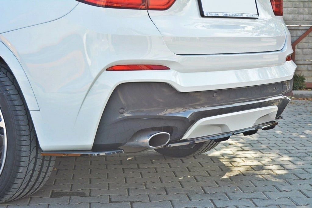 MAXTON DESIGN CENTRAL REAR SPLITTER BMW X4 M-PACK (WITH A VERTICAL BAR)