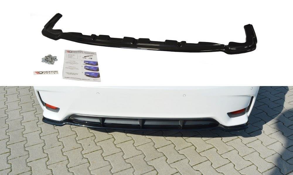 MAXTON DESIGN CENTRAL REAR SPLITTER LEXUS CT MK1 FACELIFT (WITHOUT VERTICAL BARS)