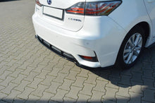 Load image into Gallery viewer, MAXTON DESIGN CENTRAL REAR SPLITTER LEXUS CT MK1 FACELIFT (WITHOUT VERTICAL BARS)