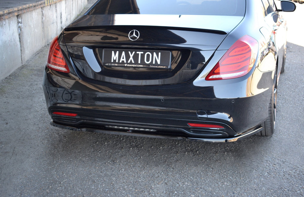 MAXTON DESIGN CENTRAL REAR SPLITTER MERCEDES-BENZ S-CLASS AMG-LINE W222