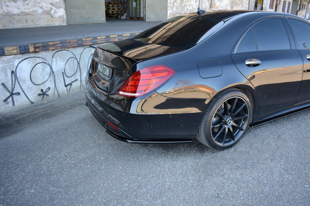 MAXTON DESIGN CENTRAL REAR SPLITTER MERCEDES-BENZ S-CLASS AMG-LINE W222