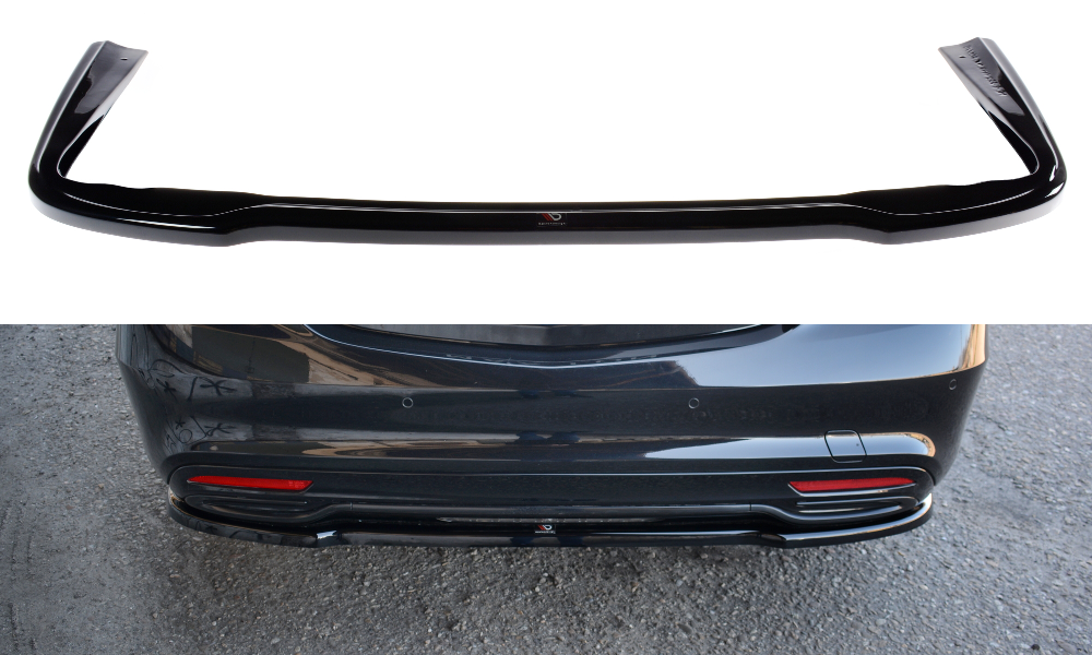 MAXTON DESIGN CENTRAL REAR SPLITTER MERCEDES-BENZ S-CLASS AMG-LINE W222