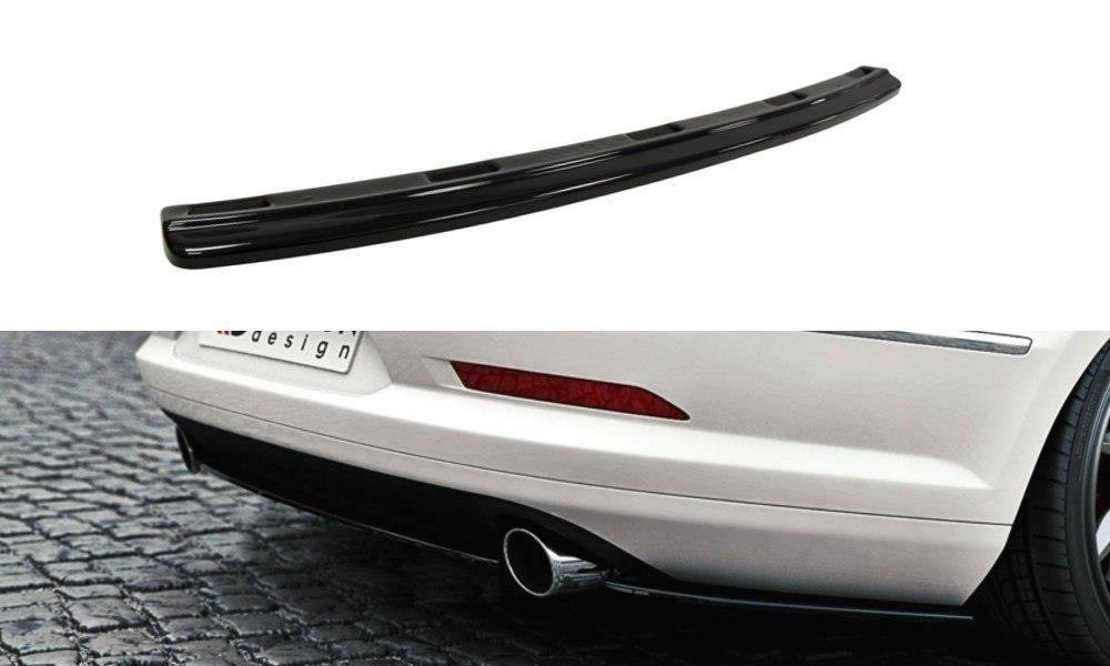 MAXTON DESIGN CENTRAL REAR SPLITTER VW PASSAT CC R36 RLINE (PREFACE) (WITHOUT VERTICAL BARS)