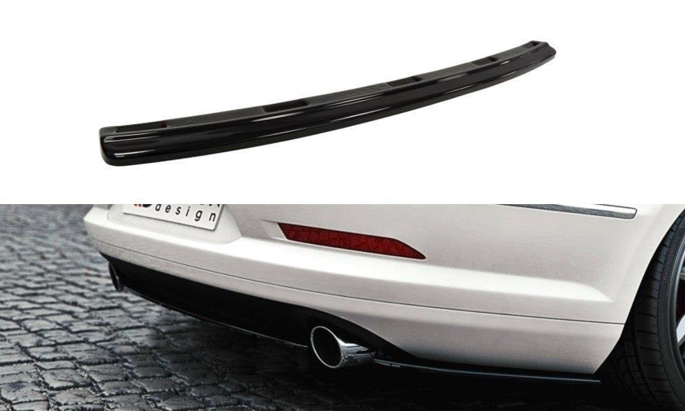 MAXTON DESIGN CENTRAL REAR SPLITTER VW PASSAT CC R36 RLINE (PREFACE) (WITHOUT VERTICAL BARS)