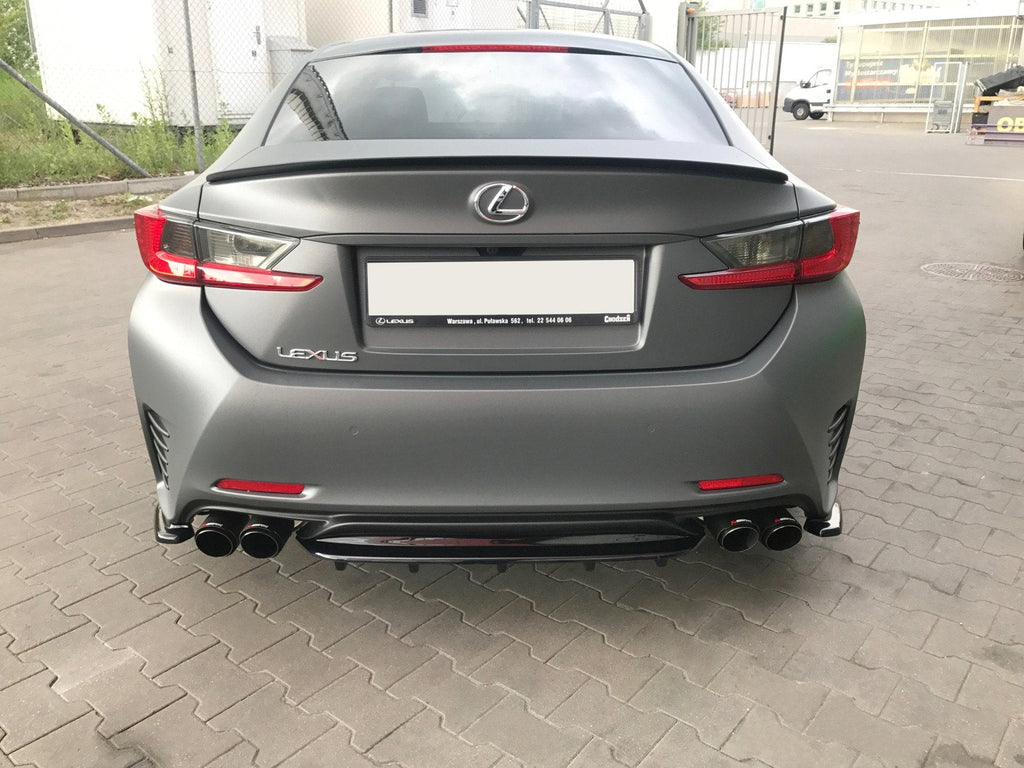 MAXTON DESIGN CENTRAL REAR SPLITTER (WITH VERTICAL BARS) LEXUS RC