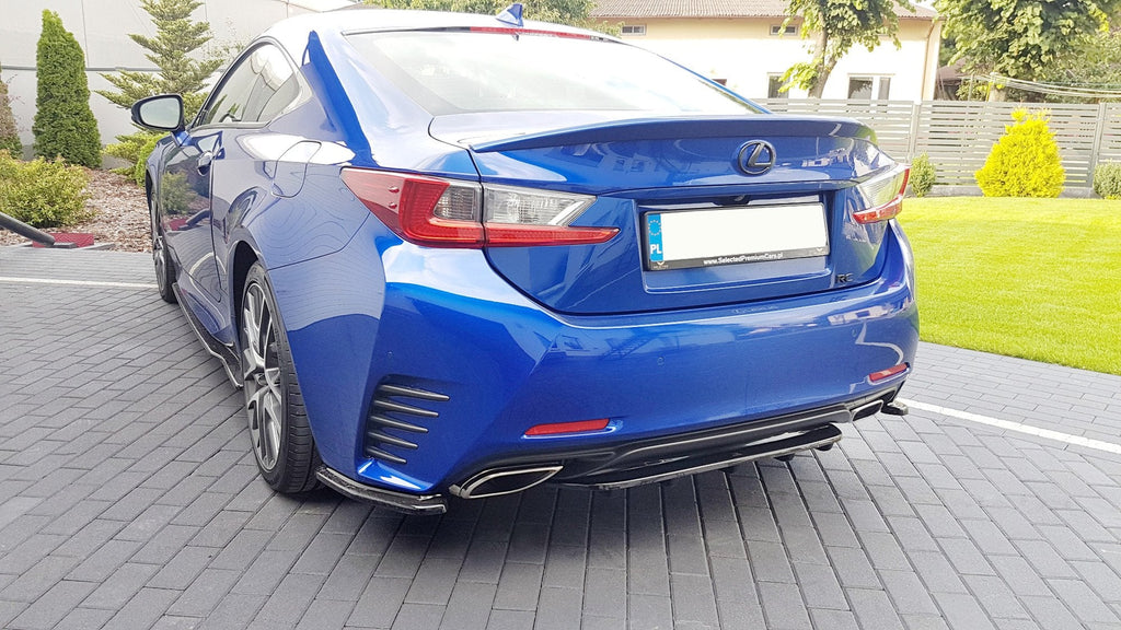 MAXTON DESIGN CENTRAL REAR SPLITTER (WITH VERTICAL BARS) LEXUS RC