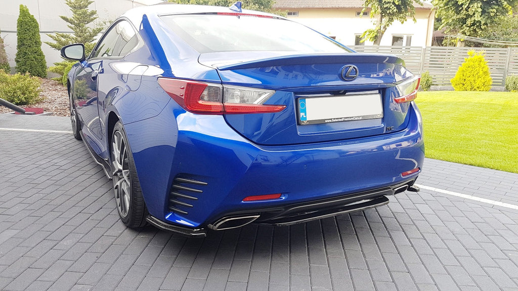 MAXTON DESIGN CENTRAL REAR SPLITTER (WITHOUT VERTICAL BARS) LEXUS RC