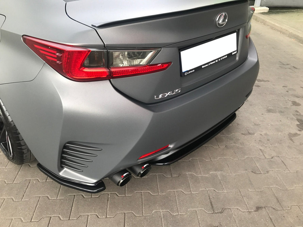 MAXTON DESIGN CENTRAL REAR SPLITTER (WITHOUT VERTICAL BARS) LEXUS RC