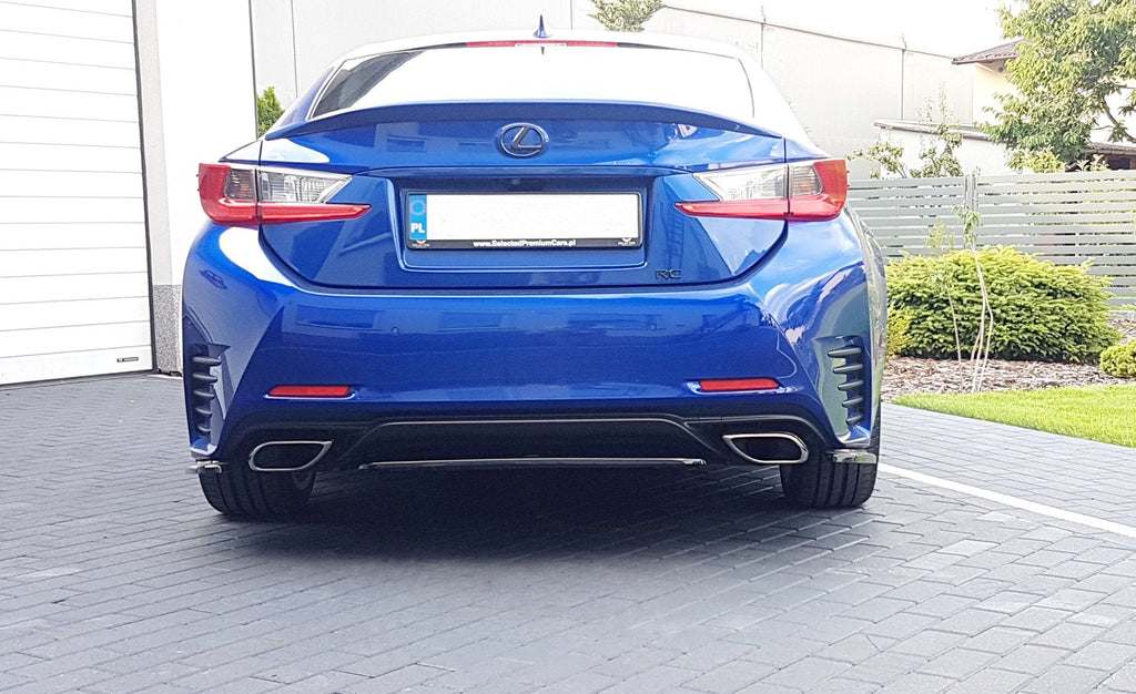 MAXTON DESIGN CENTRAL REAR SPLITTER (WITHOUT VERTICAL BARS) LEXUS RC