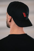 Load image into Gallery viewer, MAXTON DESIGN CAP BLACK/RED LOGO