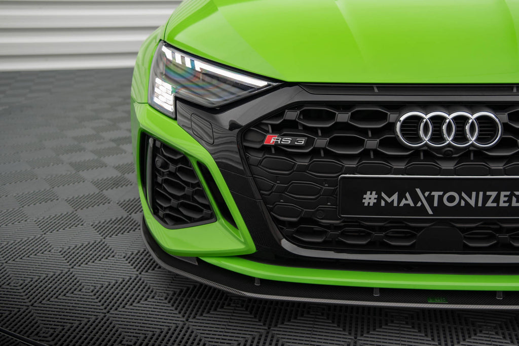 MAXTON DESIGN CARBON FIBER FRONT SPLITTER AUDI RS3 8Y