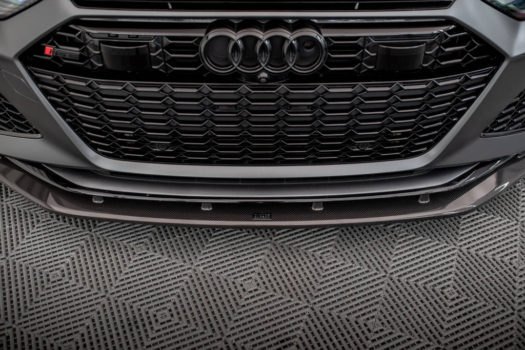 MAXTON DESIGN CARBON FIBER FRONT SPLITTER AUDI RS6 C8 / RS7 C8